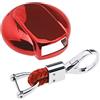 EMSea Cover Chiave Auto Finitura TPU 3/4 Pulsanti Portachiavi Guscio Antigoccia Con Portachiavi Rosso Compatibile Con Mini Cooper F Series