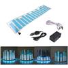 ESUPPORT E Support™ 45 x 11 cm 12 V Sound Music Audio Sensore Luce Equalizzatore Luci Auto Adesivo Musica Ritmo Colorato LED