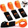 GKZB Cinghie di Fissaggio 4 Pezzi Cinghie di Ancoraggio 0,5m x 20mm Cinghia di Fissaggio Cinghie Fissaggio per Box da Tetto, Bici, Camper