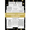 Majosta Risparmia Il Denaro Challenge: +43 Sfide Uniche di Risparmio Denaro | €100, €300, €1000, €5000, €10.000, €40.000 + Altre Sfide di Risparmio con un Modo Facile e Divertente per Risparmiare | 120 Pagine