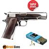 BRUNI Pistola a salve Colt automatica 9 mm silver + 50 COLPI