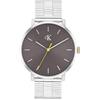 Calvin Klein Orologio con Movimento al Quarzo a Tre Lancette Argentato Collezione CK REAL con Cinturino in Acciaio Inossidabile Argentato - 25200547