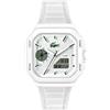 Lacoste Orologio con Movimento al Quarzo a Tre Lancette Collezione LC33 SQUARE con Cinturino in Silicone - Disponibile in versione Blu, Verde o Bianca