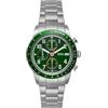 Fossil Sport Tourer orologio da uomo, movimento cronografo, bracciale in acciaio o cinturino in pelle, Verde