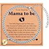 Shuxin Regalo per la futura mamma, regalo per la prima festa della mamma per donne incinte, braccialetto con ciondolo a forma di piedini di bambino, regalo di compleanno, Natale, gravidanza per lei