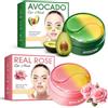 Luxvara 120 Pcs Collagene Patch Occhi, Patch Occhiaie e Borse, Anti Rughe, Rimuovi Borse e Puffiness, Maschera Contorno Occhi Occhiaie, Estratto di Rosa ed Estratto di Avocado, Contorno Occhi Idratante