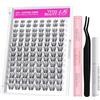 VEYESBEAUTY Ciglia Finte Kit Laminazione Ciglia Kit Eye-Catching Series Extension Ciglia Finte Ciuffetti Kit Lash Extension Kit Con Bond e Dispositivo Di Rimozione (Siren kit, 8-16mm)