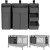 lionelo Organizer per Letto Bambini Sidepocket Large, Organizer Appendibile per Lettino, Fasciatoio, Pannolini, Salviette, Cameretta, 58x11x58 cm