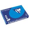 Clairefontaine Trophee - Risma di 500 fogli di Carta colorata, 80 g A3 A3 blu turchese