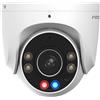 FOSCAM W5EP - Telecamera PoE da esterno (IP66), Ultra HD 3K (5.0 Megapixel), WDR, Angolo di visuale 108°, Visione notturna a colori + IR, Audio bidirezionale, LED e Sirena di allarme integrati