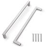 CONPHERON Maniglie per Mobile da Cucina - 288mm Maniglia per Mobili in Acciaio Inox, per Cucina, Armadio, Cassetto, Maniglia Quadrata (Argento)