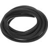 QUARKZMAN Nastro Tenuta Schiuma Silicone, Diametro 6 Mm (0,24) Lunghezza 2 Metri (6,56 Piedi) Guarnizione Gomma Spugna Rotonda Corda Gomma Solida per Macchinari e Industrie, Nero