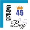 Stuff4 Biglietto di auguri il 45° compleanno da uomo ragazzo 45 anni papà fratello