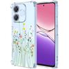 YUXING Cover Trasparente per OPPO A5 Pro 5G 4G - Custodia Protettiva Sottile in TPU Morbido Antiurto con Carino Motivo Disegno Cool (Flower Bush)