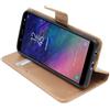 ebestStar - Cover Compatibile con Samsung A6+ 2018 Galaxy A6 Plus SM-A605F Custodia Portafoglio Pelle PU Protezione Libro Flip, Dorato [Apparecchio: 160.2 x 75.7 x 7.9mm, 6.0'']