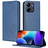 XINYEXIN Custodia per Xiaomi Redmi 13C 4G 5G / Poco C65 4G, Cover a Libro in Pelle PU con Blocco RFID, Slot per Carte, Supporto, Protezione Completa Antiurto - Blu