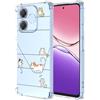 YUXING Cover Trasparente per OPPO A5 Pro 5G 4G - Custodia Protettiva Sottile in TPU Morbido Antiurto con Carino Motivo Disegno Cool (Kitten)