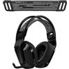 kwmobile Copri Cuffie Compatibile con Logitech G733 / G335 / G535 Archetto - Fascia di Ricambio in Nylon - Banda Elastica - Accessori Gaming - nero/bianco
