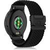 KeHowy 22mm Nylon Cinturino per Garmin Venu 3/Venu4 45mm/Forerunner 265/255 | per Garmin Forerunner 255 Music/570 47mm,Venu 2,vivoactive 4,Garmin Active, Uomo Donna Intrecciato Cinturini, Nero