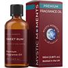 Mystic Moments | Olio di fragranze del Rum Dolce - 100 ml - Perfetto per saponi, Candele, Bombe da Bagno, bruciatori di Olio, diffusori e Articoli per la Cura della Pelle e dei Capelli