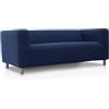 FAVERTI Copridivano super elastico compatibile con divano KLIPPAN 2 posti di IKEA | Modello NOVELE | Marino | Protezione di qualità in tessuto jacquard al tatto di cotone
