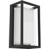 Eglo LED lampada da parete esterna Grottazzolina, luce decorativa muro casa, illuminazione con cornice in alluminio nero, bianco caldo - neutro - freddo, IP65