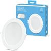 Garza - Faretti LED da incasso per Cartongesso, Circolare, Extrapiatto, 22cm, 18W, Luce Neutra 4000K, 1950lm, 30.000h, IP20, Bianco, Risparmio Energetico 80%