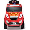 ROLLY TOYS Ferbedo Scivolo pompieri (con clacson, nuovo design, sirena, luce blu, camion dei vigili del fuoco, pneumatici sussurri ergonomici) 171125, rosso, 590 x 300 x 440 mm