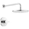 Delta Set di rubinetti per doccia a pioggia rotondi, serie 14, set cromato e maniglia, kit di finiture cromate, T14269-PP (valvola non inclusa)