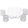 Alberts 557751 Set di Fissaggio per Grate per finestre Personalizzate, Nero