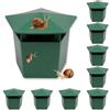 HuaMuDM 8 pezzi Trappole Lumache,Catturanti Lumache,Rispettosi dell'ambiente per Catturanti lumache, Giardino,Casa,Prato,Cortile