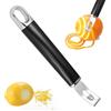 lasuroa Coltello a Canale, Pelapatate per Limone 2 in 1 Pelapatate in Acciaio Inossidabile Strumento da Bar Strumento per Guarnire Cocktail Scorza di Limone Agrumi per Cucina bar Ristorante