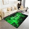 Loussiesd Tappeto per gamer, verde, 100 x 150 cm