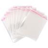 Lyaor 300 pezzi 13 x 15 cm Sacchetto di plastica trasparente OPP Sacchetto alimentare Piccolo Sacchetto adesivo Imballaggio Sacchetto Alimentare Sacchetto di Cellophane per Panificio Caramella