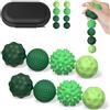 Szhhrxi Palle Magnetiche Anti-Stress, Gioco Sensoriale Portatile in Silicone con Texture Multiple,Palline Magnetiche per Agopressione, Giocattoli Ansia per Adulti e Bambini,Gioco da Tavolo Magnetico (Verde)
