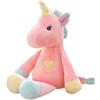 Georgie Porgy Peluche Unicorno Color Block Teddy Peluche Animale per il Bambino Bambini (Rosa)