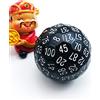 BESCON DICE Bescon Polyhedral Dice 100 Sides Dice, D100 die, 100 Sided Cube, D100 Game Dice, 100-Sided Cube of Black Color