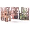 iPEAU Set di Terreno Rovine Epiche per WH40K, DND, Pathfinder - Accessori Modulari per Wargame Miniature 28mm, Scenari di Battaglia TTRPG, Edifici Dipinti, Kit Creazione Zona di Battaglia per Warhammer 40K