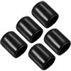 PATIKIL 14mm Copertura per Punta, 5pz Protezione in Gomma per Punta Stecca Biliardo Accessorio Snooker per Club Biliardo, Nero