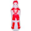 ZHUYNXIR 1 manichino gonfiabile da calcio, attrezzatura da allenamento per calcio, manichino gonfiabile da portiere, da parete, per allenamento per bambini e adulti, ciuccio rosso da 122 cm.