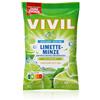 VIVIL Lime-Menta con Vitamina C, 1 busta, Caramelle Rinfrescanti al Gusto di Lime, Senza Zucchero & Vegan, 1 x 120g