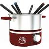 LITTLE BALANCE 8962 Little Fondue Meuuuh...!, fonduta per 6 persone, pentola in acciaio inox, adatta a induzione, 1,8 litri, 650 W, peperoncino