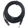 Pronomic Stage XFJ-10 Cavo Microfono XLR/Jack 10 m Nero, Lunghezza: 10m