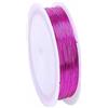 SHTGOI Filo di rame 0,3 mm, filo metallico sottile, 50 m, rotolo di filo di rame, filo per gioielli, filo di perle, filo laccato per la creazione di gioielli, arti floreali, perline rosa
