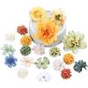 Mjzzh 20 Fiori Artificiali Fatti a Mano, Set Floreale Realistico, Fiori Finti in Tessuto Fai da Te, Decorazioni per Matrimoni, Ornamenti per copricapi e Cappelli