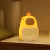 WIYETY Capybara sveglia con luce notturna: sveglia dolce per camera da letto con luce notturna dimmerabile, lampada da tavolo ricaricabile per principianti, ragazze e ragazzi