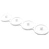 Xtrude Ltd Oral Care - Supporto per spazzolino elettrico e vassoio antigoccia, colore: bianco, quadrupla