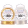 BENECREAT 20m 0,8mm Filo di Rame Filo Metallico Filo Gioielli per Artigianale Oro e Argento Calibro 20, 10 m/Rotolo, 2 Rotoli
