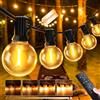 JEYMORKEY Catena Luci da Esterno Giardino - G40 150Ft 45M 66+2 LED Lampadine Esterno Filo IP44 Lucine da Esterno Giardino 45 Metri Luce Catena Luminosa Fila Catene Esterno Gazebo Lampade per Terrazzo