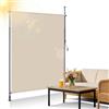 Kavolet Tenda a rullo verticale, 120 x 270 cm, per esterni, con manovella, tenda da sole verticale, per balcone, crema